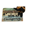 Happy Camping Rustic Mountain Set of Two