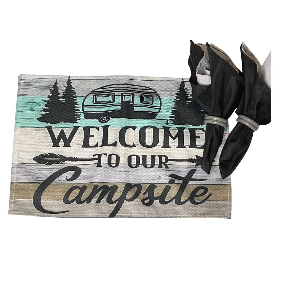Welcome To Our Campsite Set of Two